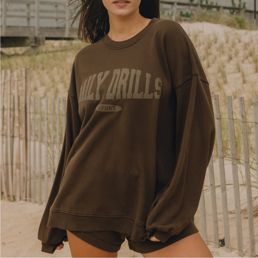 Daily Drills Brown Sweatshirt